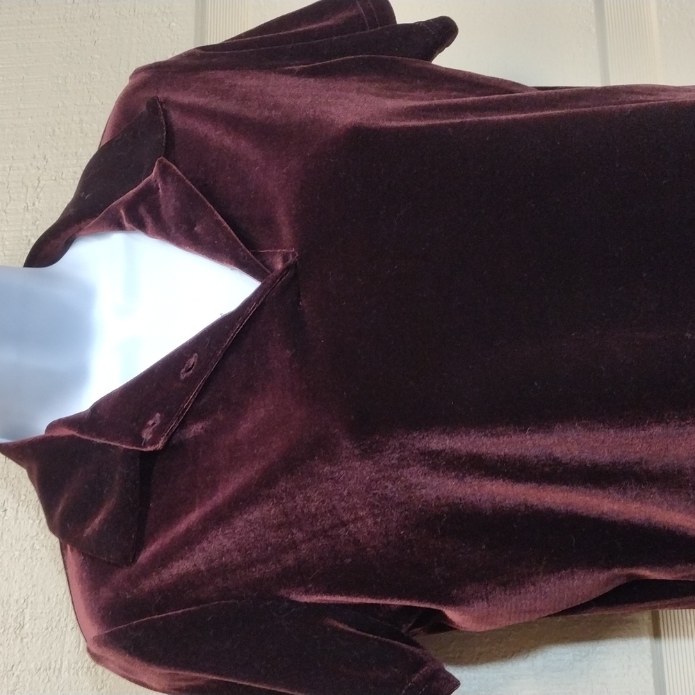 Jewel tone Talbots velvety short sleeved polo S